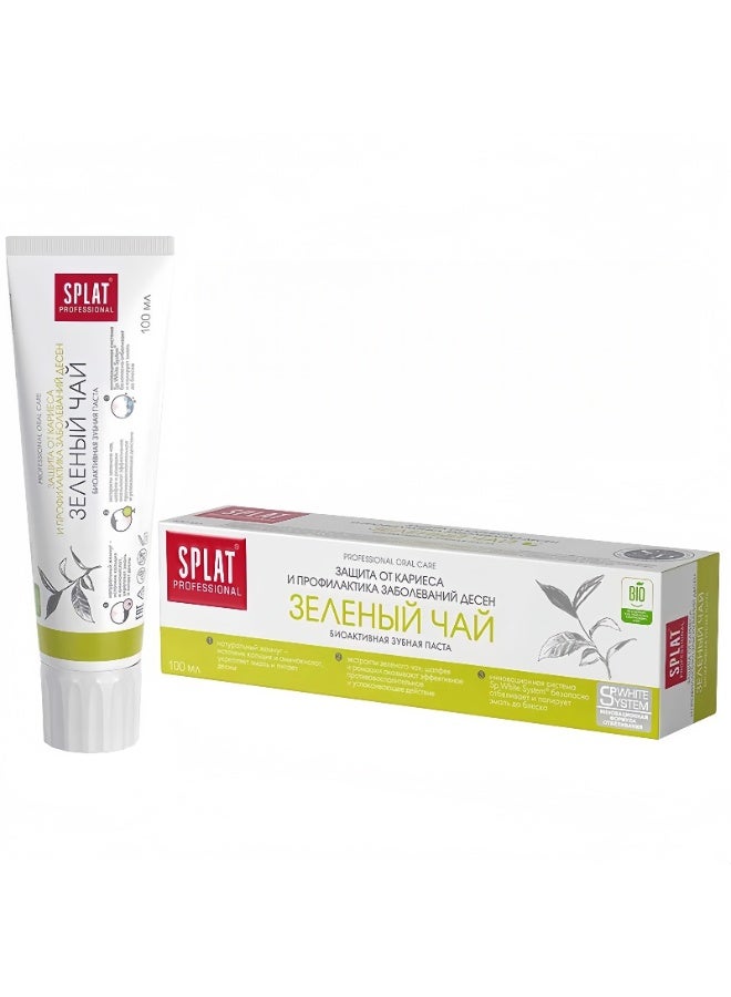 SPLAT Professional Green Tea Bio Active Toothpaste ，Maintain Oral Health 100ml - Image 1